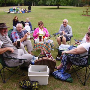 Mon_and_the_visitors_with_monster_picnic_at_Kearsney_Abbey