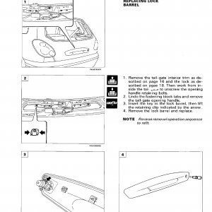 Fiat Bravo Boot handle and lock removal