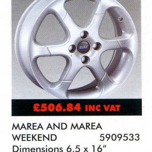 Fiat Marea optional 16&quot; alloy wheels