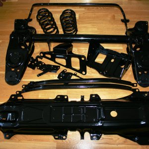 Powder coated parts