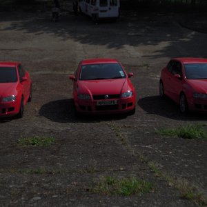 Schumachers/ Bright red Fast Devils....