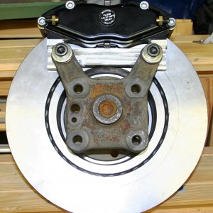 Fiat Stilo rear Wilwood 4 pot handbrake conversion caliper