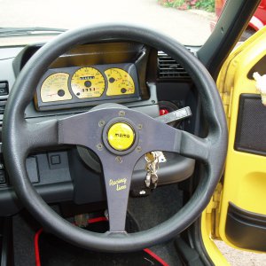 Momo steering wheel