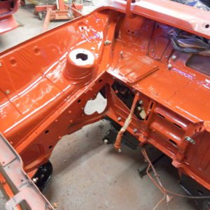 engine bay painted 2