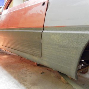 passenger side texturd finish