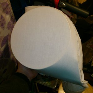 Speaker pod prototype - Covered with sheet for fibreglass