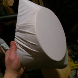 Speaker pod prototype - Covered with sheet for fibreglass 2