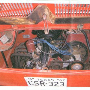 Stan's 1967 Fiat 850 Coupe Engine Compartment