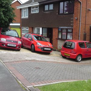 One of my neighbours is developing a red Fiat collection...