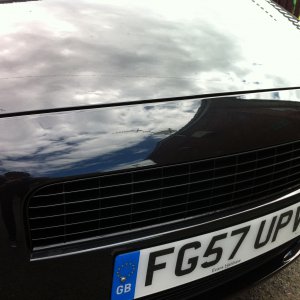 Debadged front grill