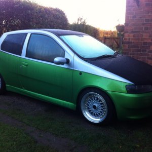 my fiat punto! sporting, first car BuiltNOTBrought