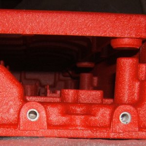Fiat Bravo 1.8 1747 Cam Cover Rocker Cover Powdercoated in crinkle red